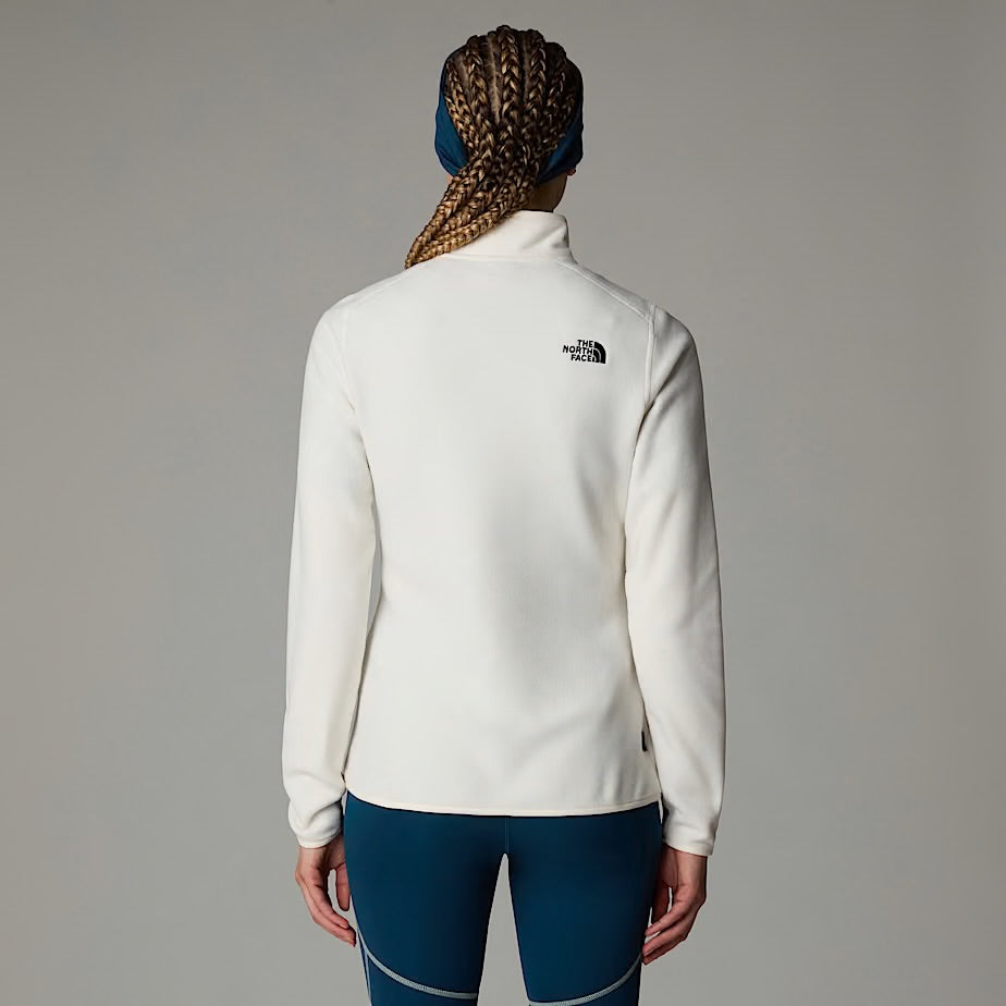 Womens 100 Glacier 1/4 Zip (White Dune)