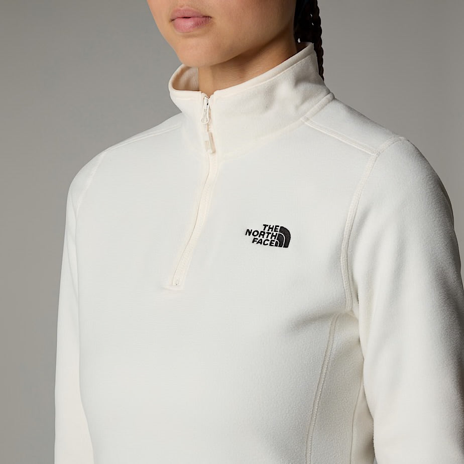 Womens 100 Glacier 1/4 Zip (White Dune)
