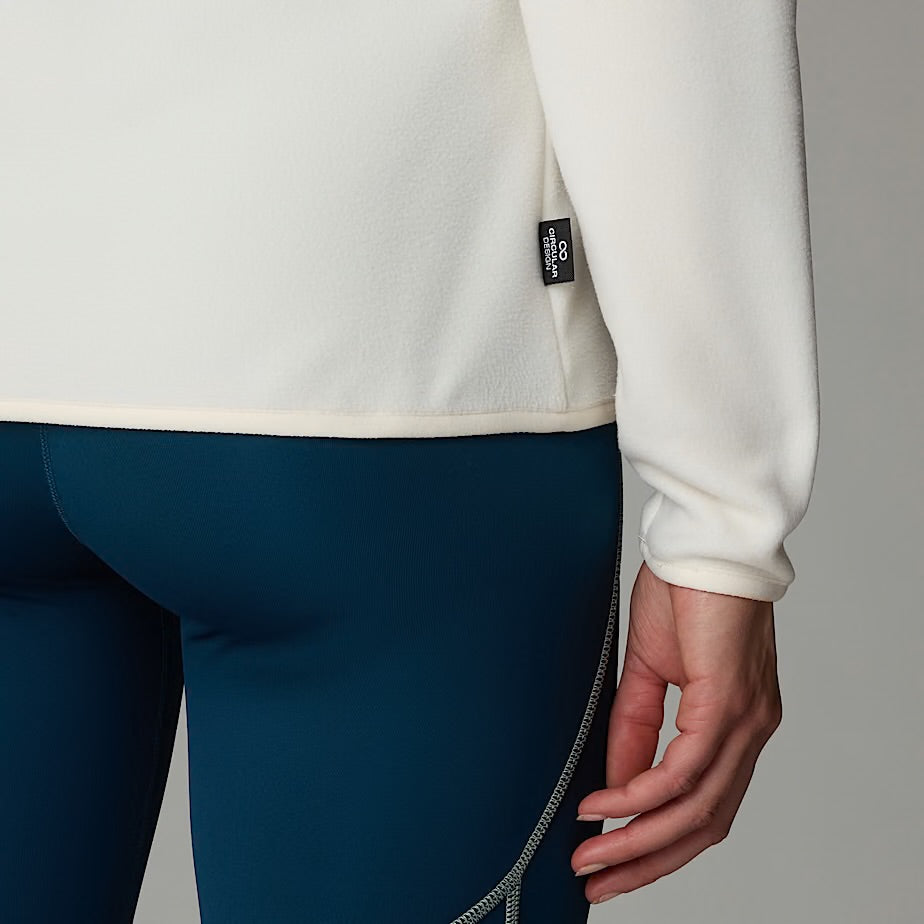 Womens 100 Glacier 1/4 Zip (White Dune)