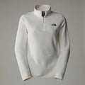 Womens 100 Glacier 1/4 Zip (White Dune/Black)