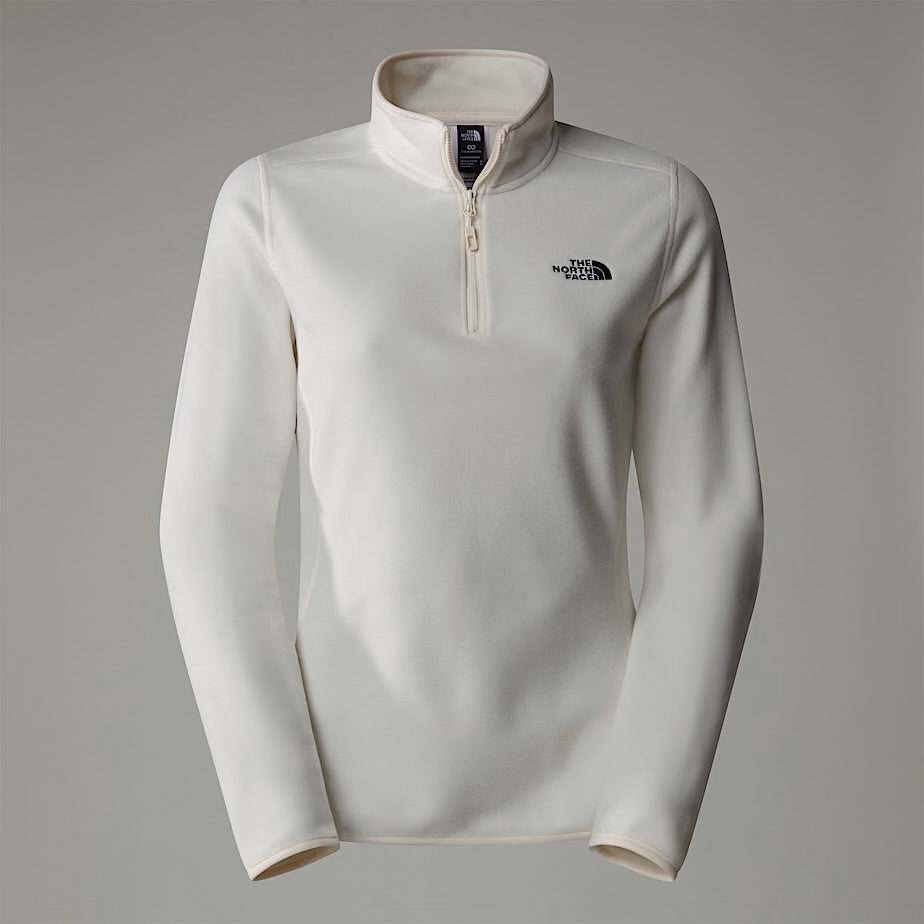 Womens 100 Glacier 1/4 Zip (White Dune)