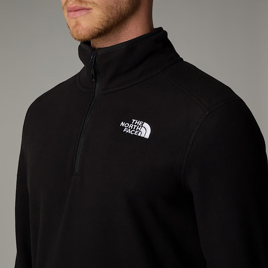 Mens 100 Glacier 1/4 Zip Fleece (TNF Black)