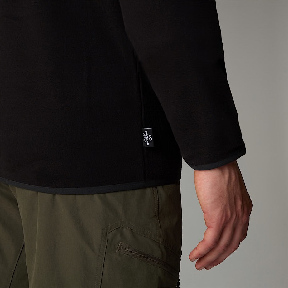 Mens 100 Glacier 1/4 Zip Fleece (TNF Black)