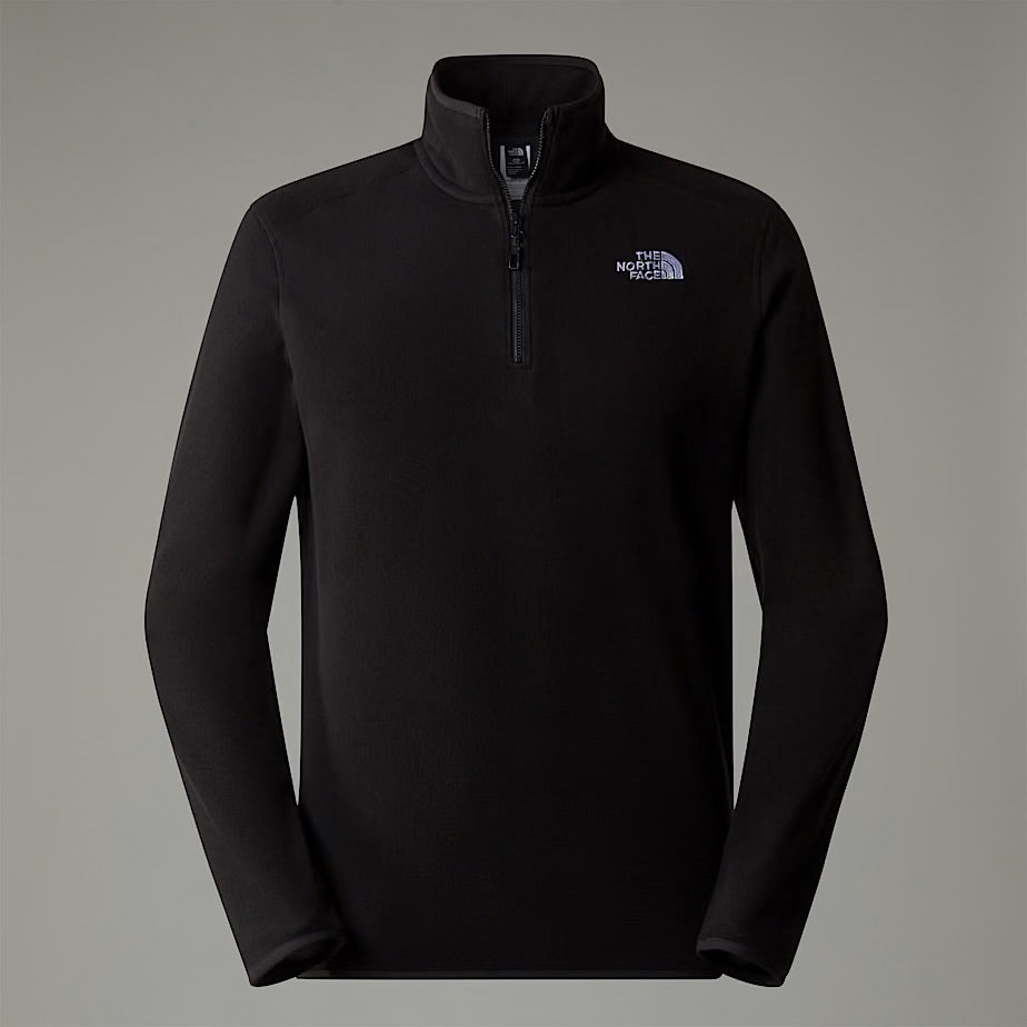 Mens 100 Glacier 1/4 Zip Fleece (TNF Black)