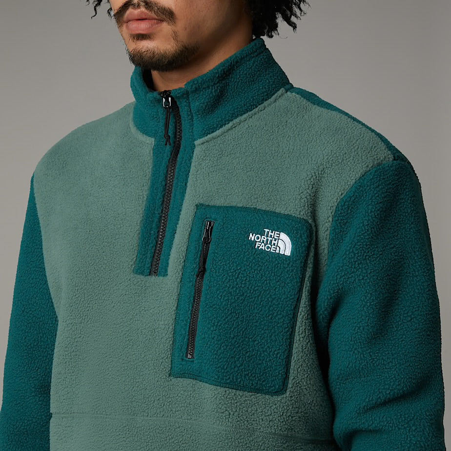 Mens Yumiori 1/4 Zip (Deep Nori-Duck Green/Black)