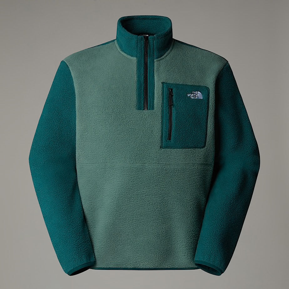 Mens Yumiori 1/4 Zip (Deep Nori-Duck Green/Black)