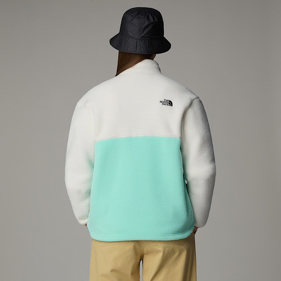 Womens Yumiori Full-Zip Fleece (Bright Foam/White Dune/Papaya)