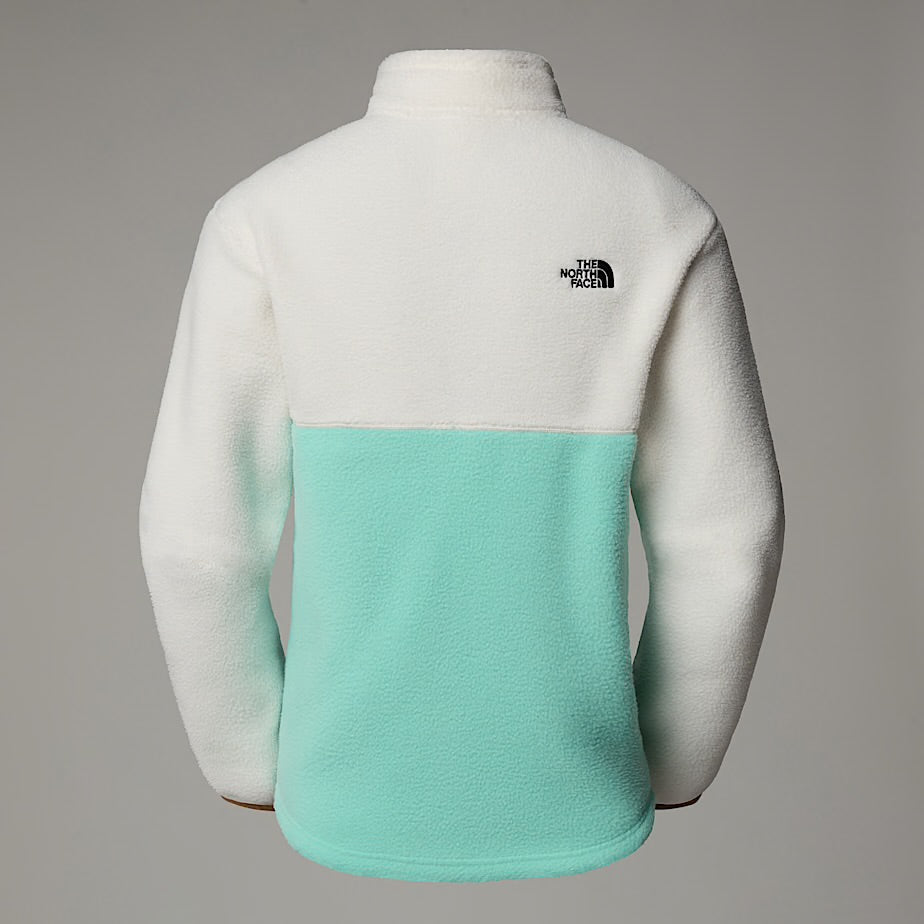 Womens Yumiori Full-Zip Fleece (Bright Foam/White Dune/Papaya)