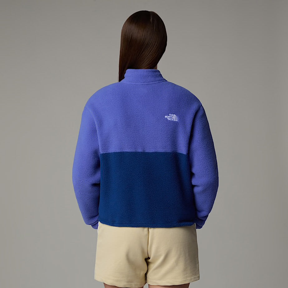 Womens Yumiori 1/4 Zip Fleece (Estate Blue/Indigo Plum/Iron Bronze)
