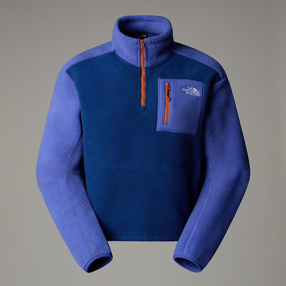 Womens Yumiori 1/4 Zip Fleece (Estate Blue/Indigo Plum/Iron Bronze)