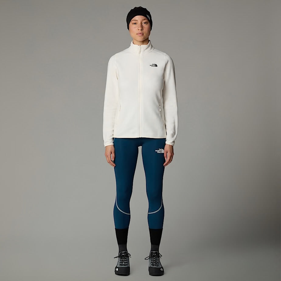 Womens 100 Glacier Full Zip Fleece (White Dune)