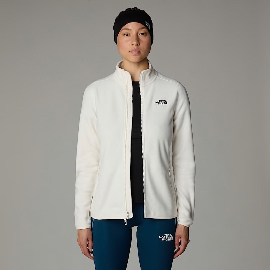 Womens 100 Glacier Full Zip Fleece (White Dune)
