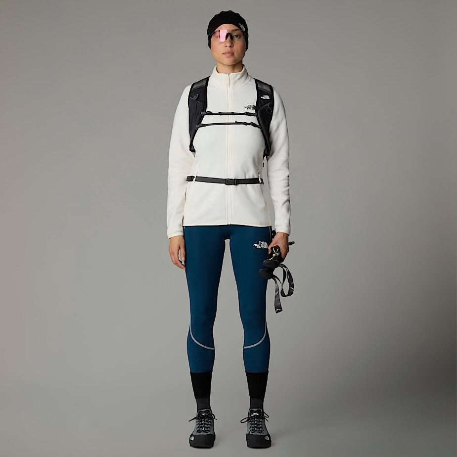 Womens 100 Glacier Full Zip Fleece (White Dune)