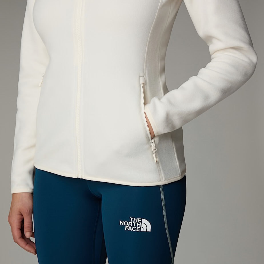 Womens 100 Glacier Full Zip Fleece (White Dune)