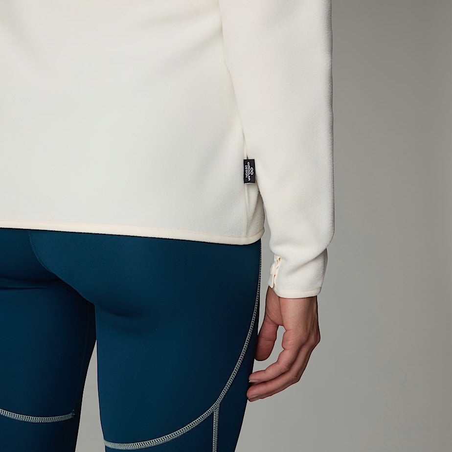 Womens 100 Glacier Full Zip Fleece (White Dune)