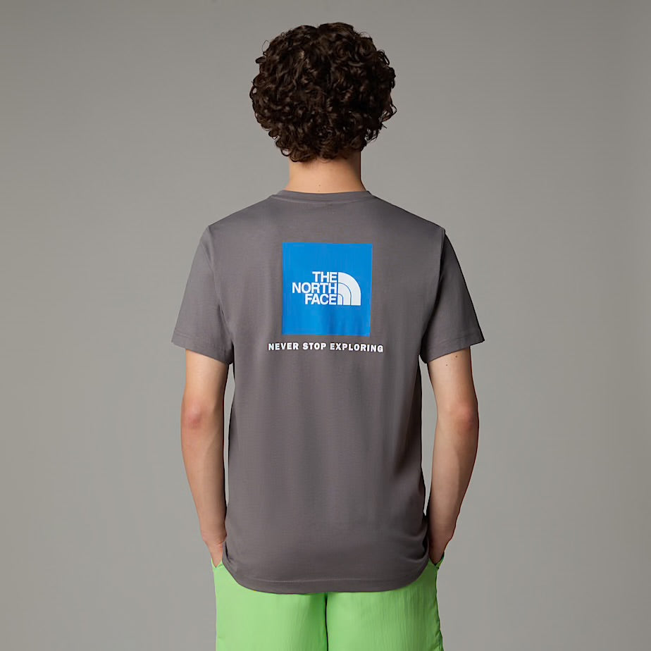 Mens TNF Box Tee (Smoked Pearl/Hero Blue)