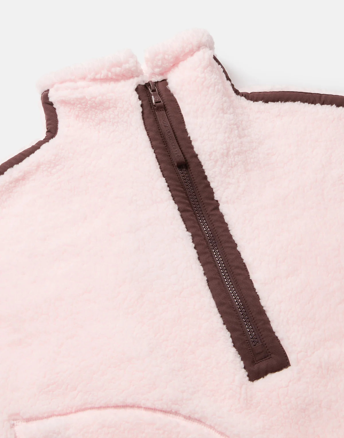 Womens Industry Fleece Half Zip (Ballet Pink)