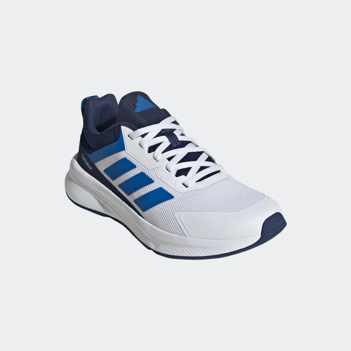 Youth FortaRun 4.0 Trainers (White/Navy/Royal Blue)