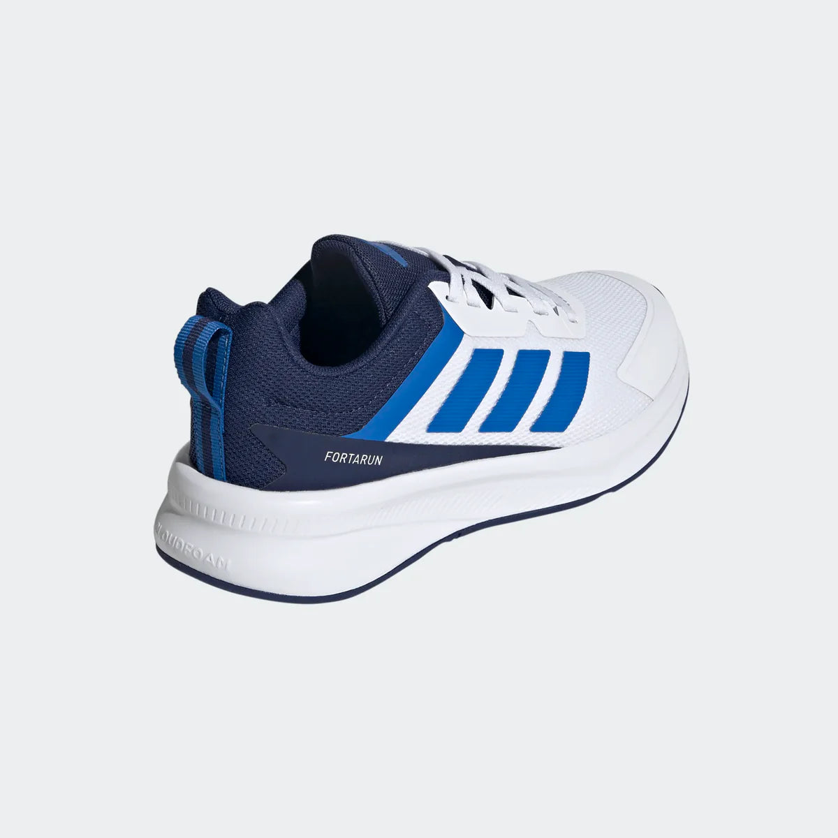 Youth FortaRun 4.0 Trainers (White/Navy/Royal Blue)
