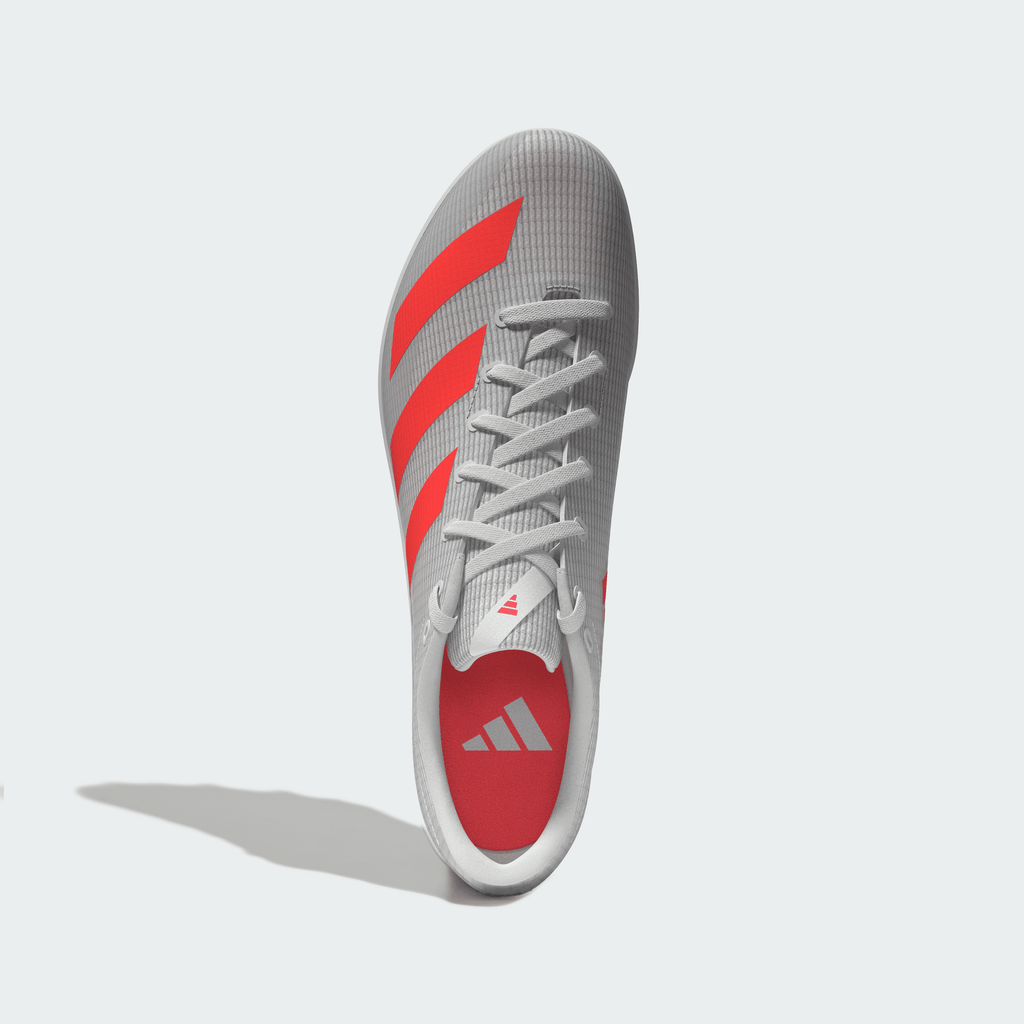 Allroundstar Junior Running Spikes (White/Solar Turbo/Silver Metallic)