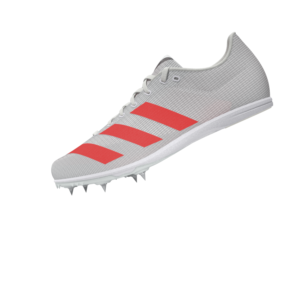 Allroundstar Junior Running Spikes (White/Solar Turbo/Silver Metallic)