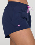 Womens Contender 3" Shorts (Navy/Pink)