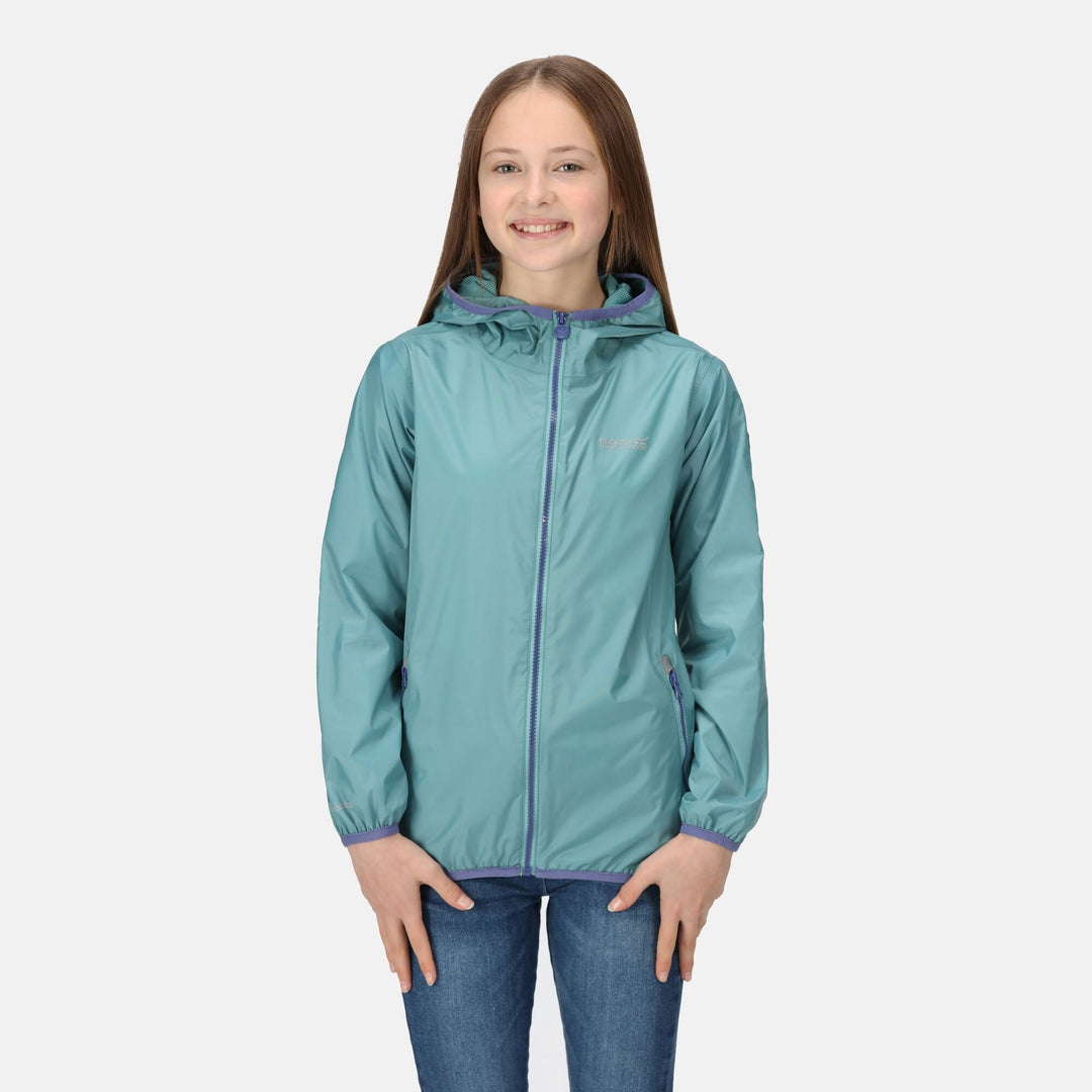 Girls Lever II Waterproof Packaway Jacket (Bristol Blue)