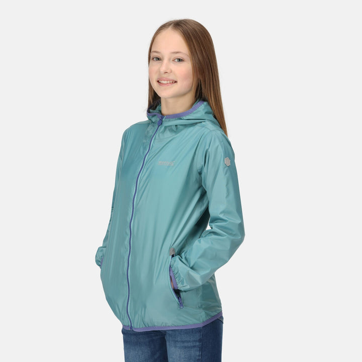 Girls Lever II Waterproof Packaway Jacket (Bristol Blue)