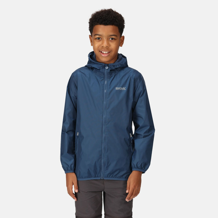 Boys Lever II Waterproof Packaway Jacket (Navy)