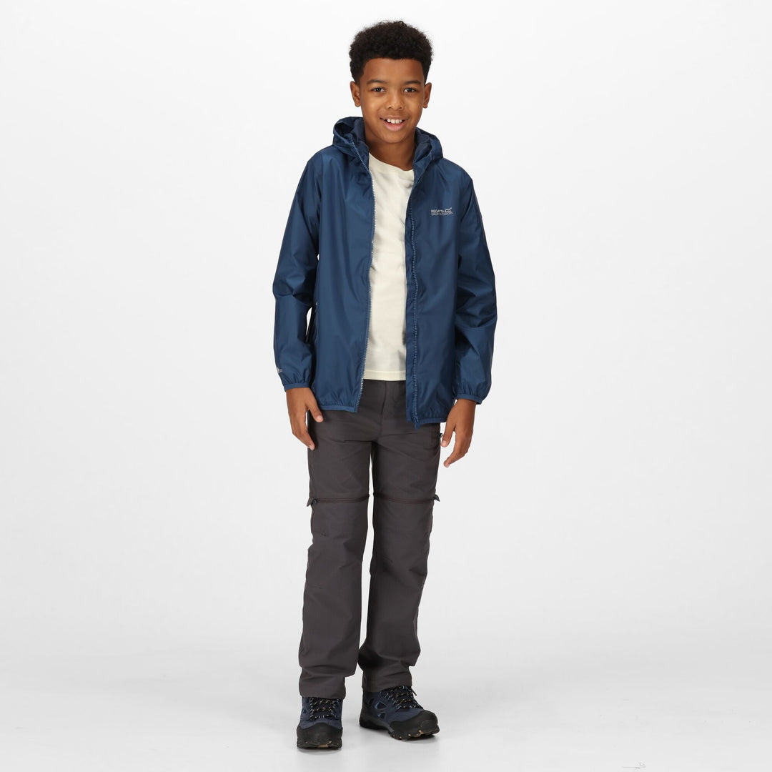 Boys Lever II Waterproof Packaway Jacket (Navy)