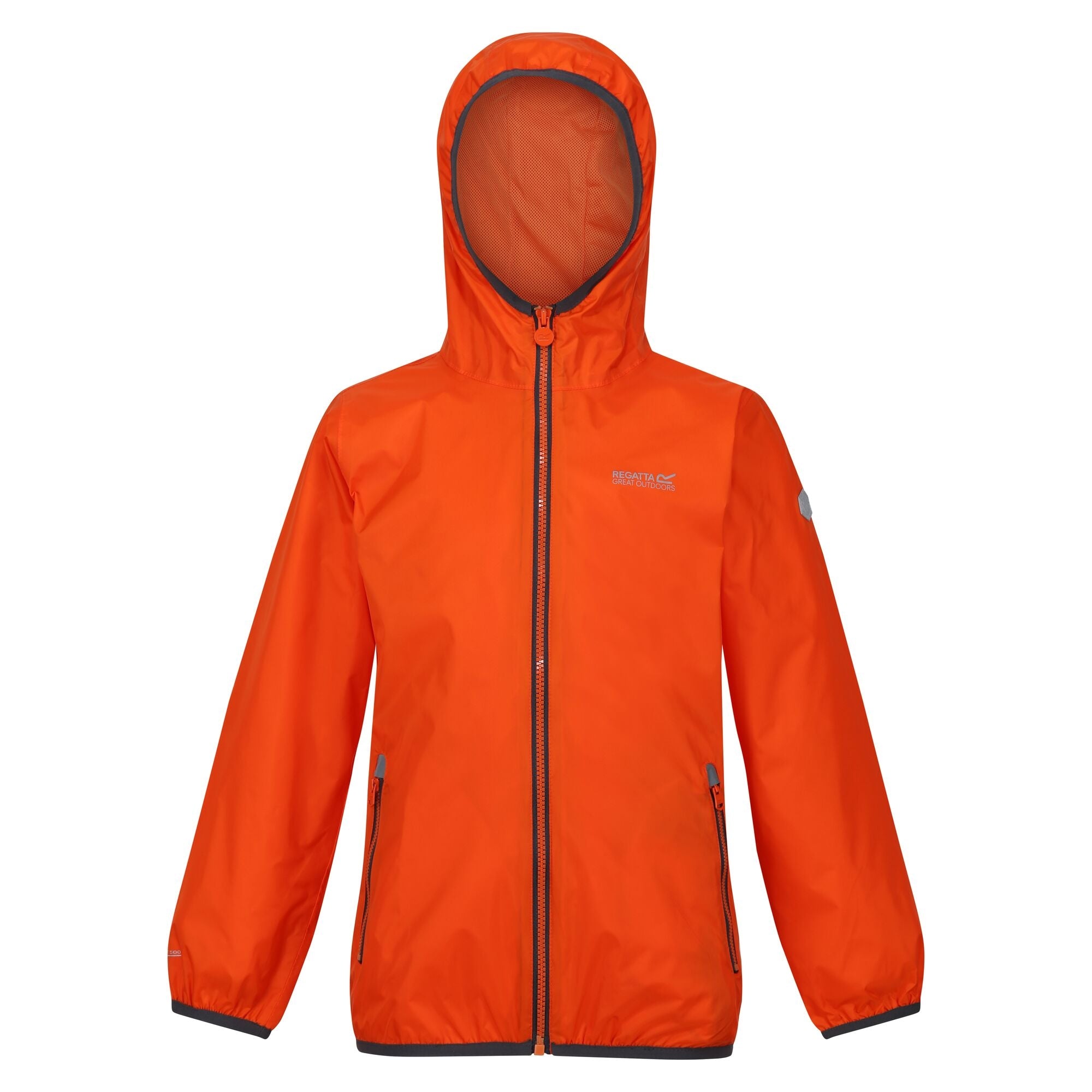 Boys Lever II Waterproof Packaway Jacket (Blaze Orange)