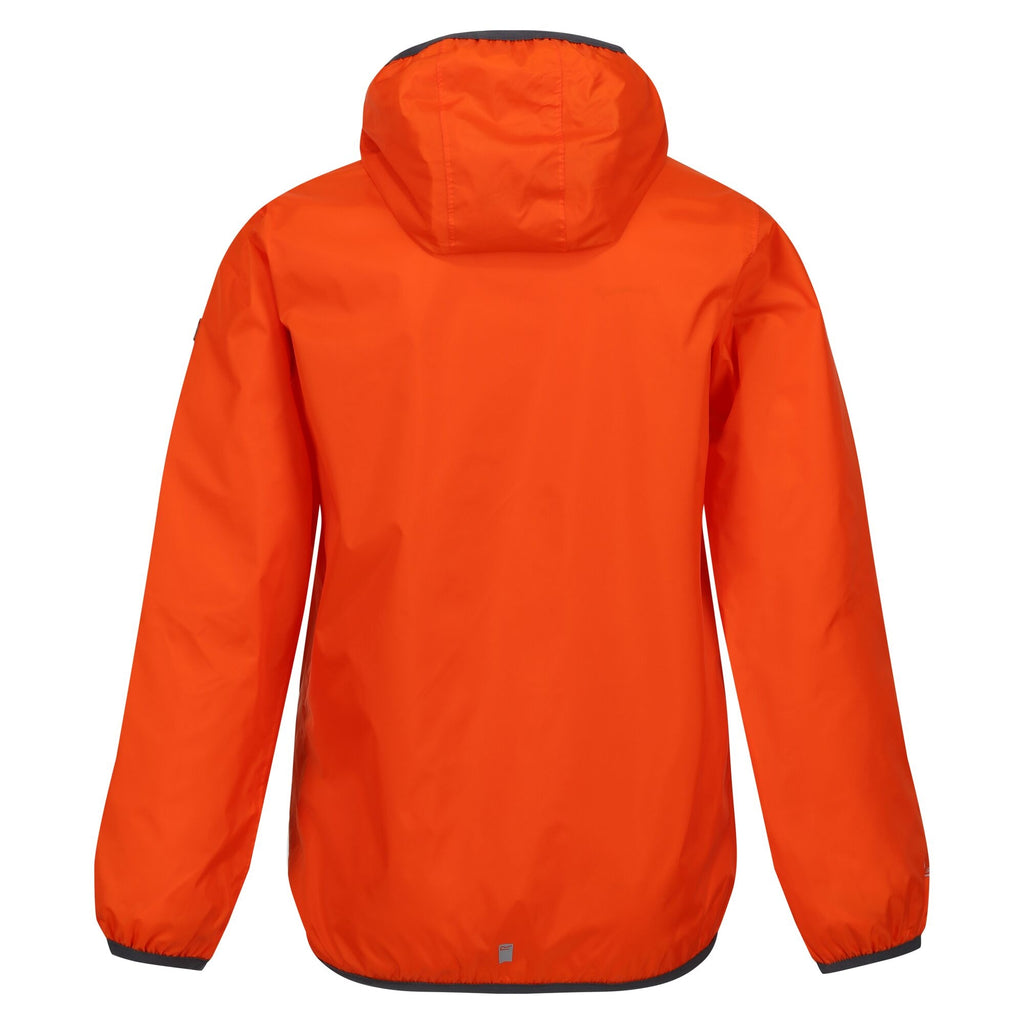 Boys Lever II Waterproof Packaway Jacket (Blaze Orange)