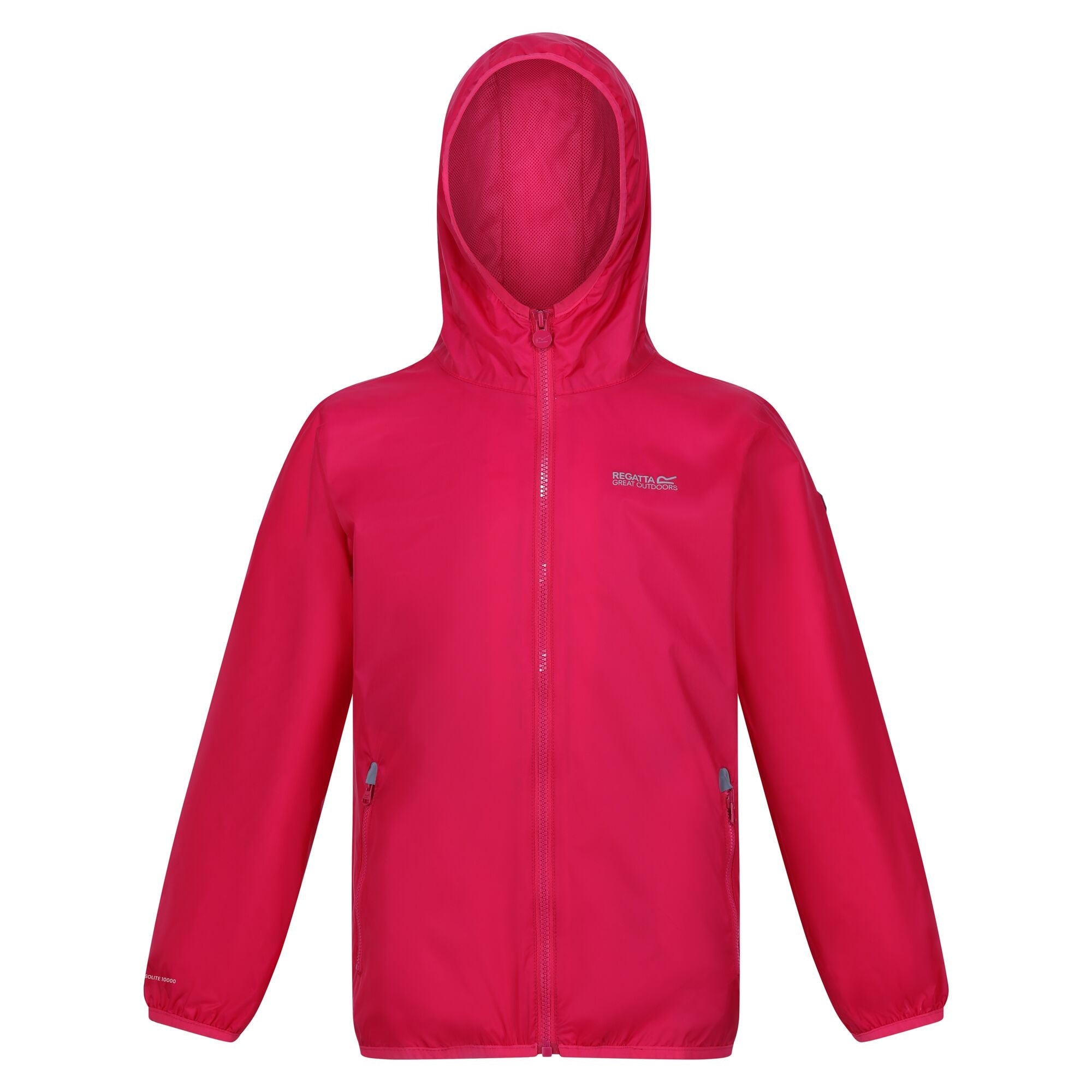 Girls Lever II Waterproof Packaway Jacket (Pink Potion)
