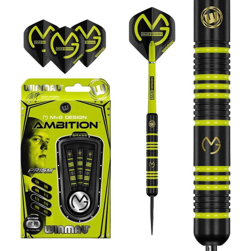 Ambition MVG Brass Darts (Black/Green)
