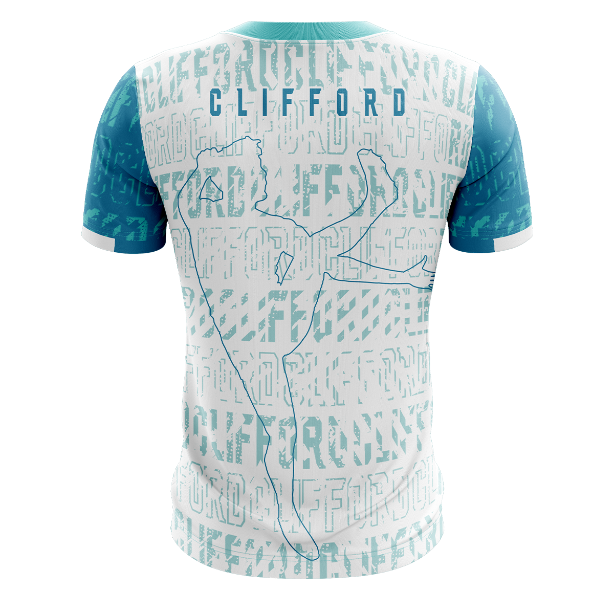 Kids David Clifford Jersey (Blue/Turquoise)