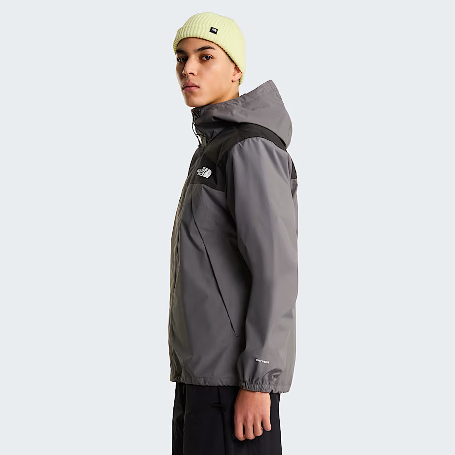 Mens Antora Rain Jacket (Smoked Pearl/Black)