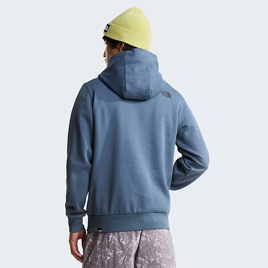 Mens Evolution Box Half Dome Regular Hoodie (Granite Grey)
