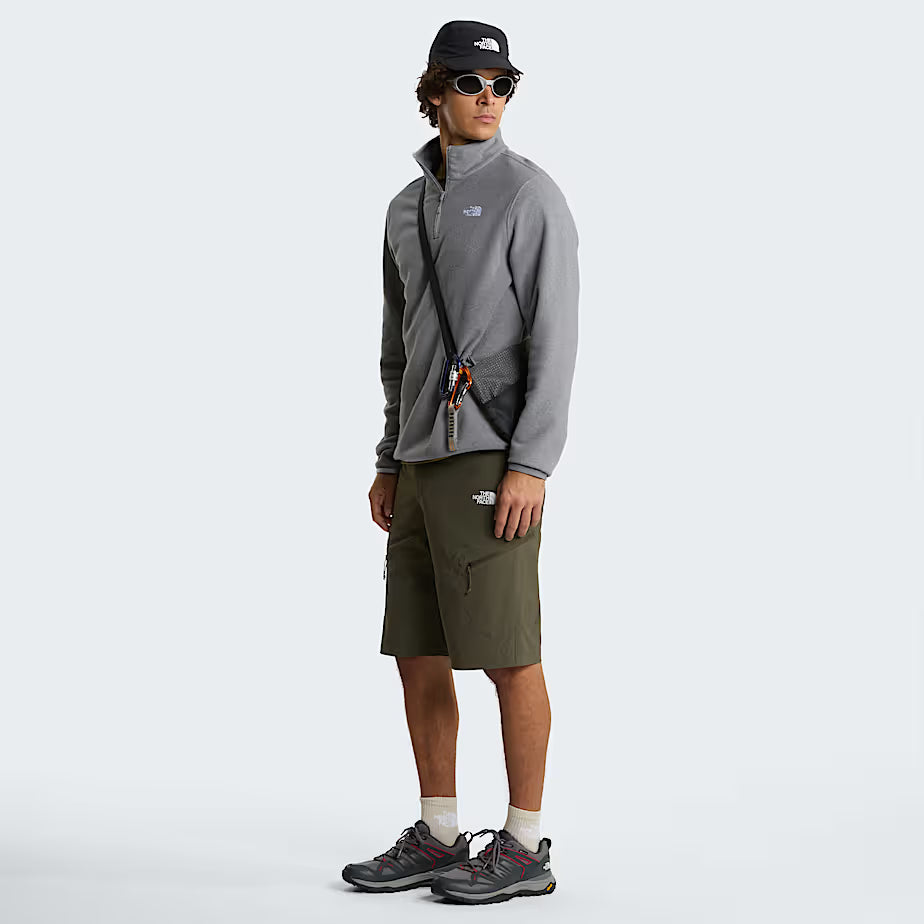 Mens Glacier 1/4 Zip Fleece (Mid Heather Grey)