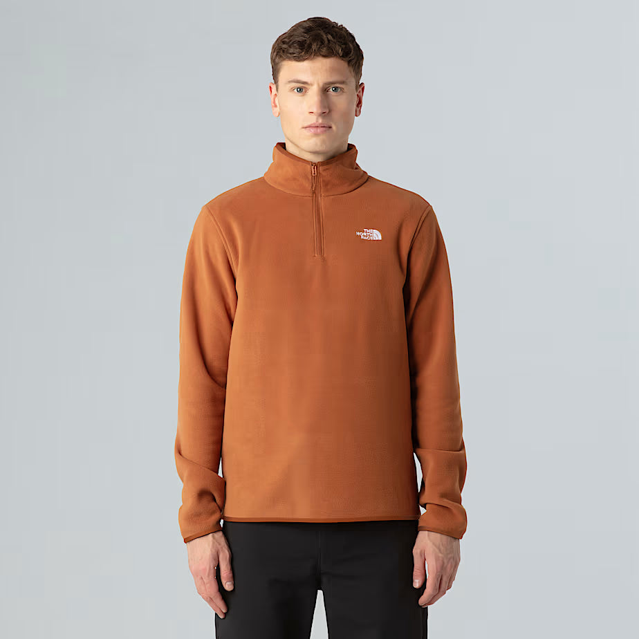 Mens 100 Glacier 1/4 Zip (Burnt Umber)