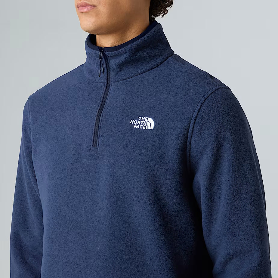 Mens 100 Glacier 1/4 Zip Fleece (Summit Navy)