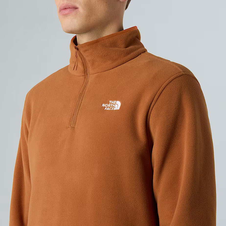 Mens 100 Glacier 1/4 Zip (Burnt Umber)