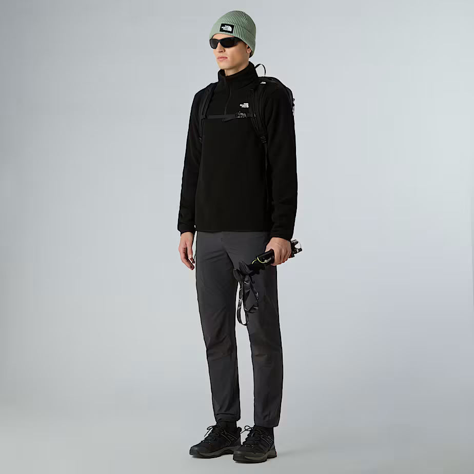 Mens 100 Glacier 1/4 Zip Fleece (TNF Black)