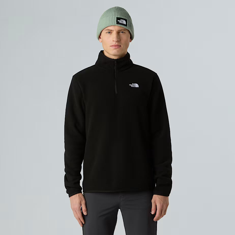 Mens 100 Glacier 1/4 Zip Fleece (TNF Black)