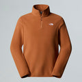 Mens 100 Glacier 1/4 Zip (Burnt Umber)