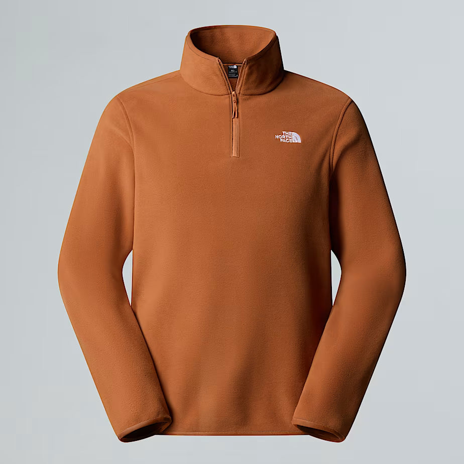 Mens 100 Glacier 1/4 Zip (Burnt Umber)