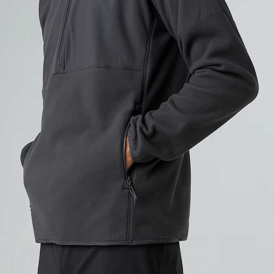 Mens Glacier Heavyweight 1/2 Zip (Asphalt Grey/TNF Black)