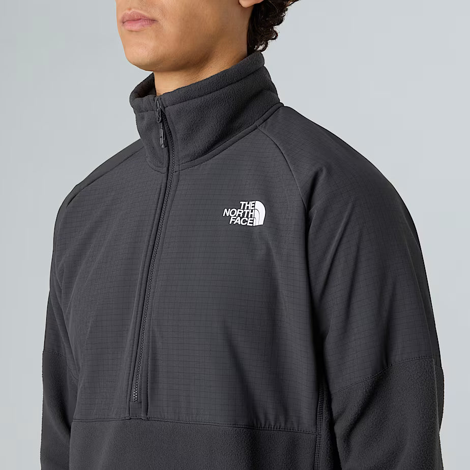 Mens Glacier Heavyweight 1/2 Zip (Asphalt Grey/TNF Black)