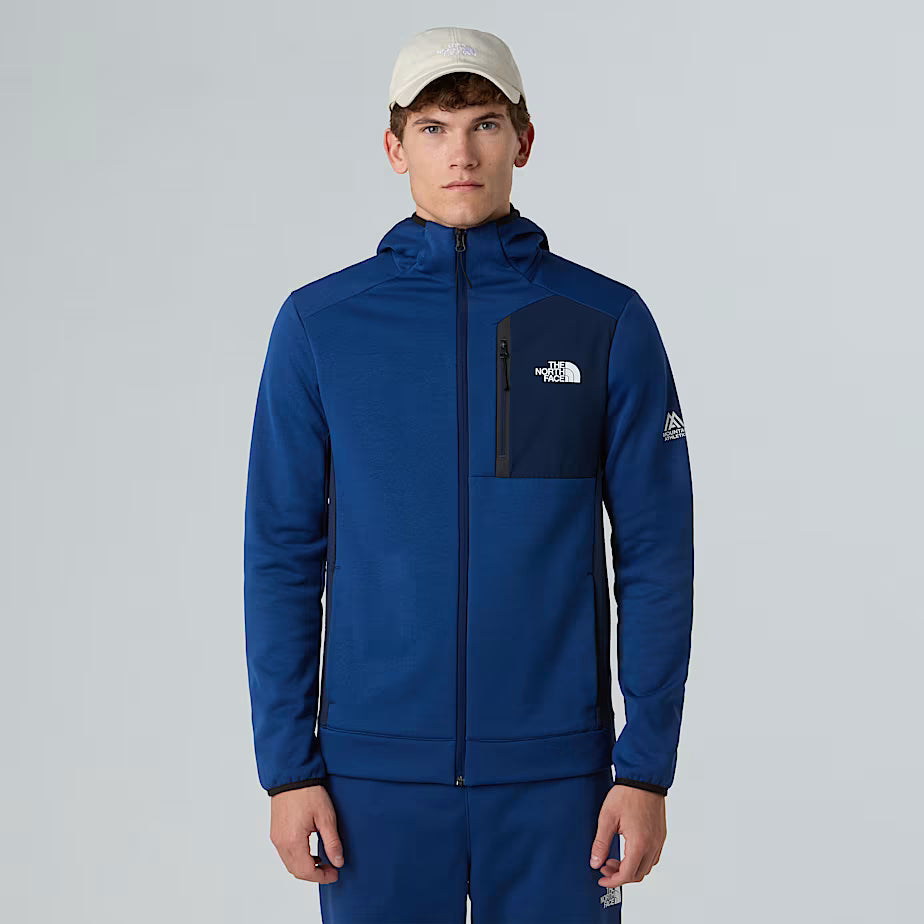 Mens Mountain Athletics Full-Zip Hooded Fleece (Estate Blue/Summit Navy)