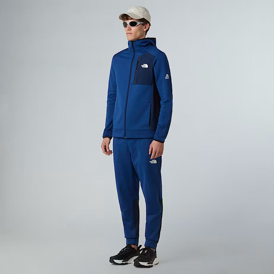 Mens Mountain Athletics Full-Zip Hooded Fleece (Estate Blue/Summit Navy)