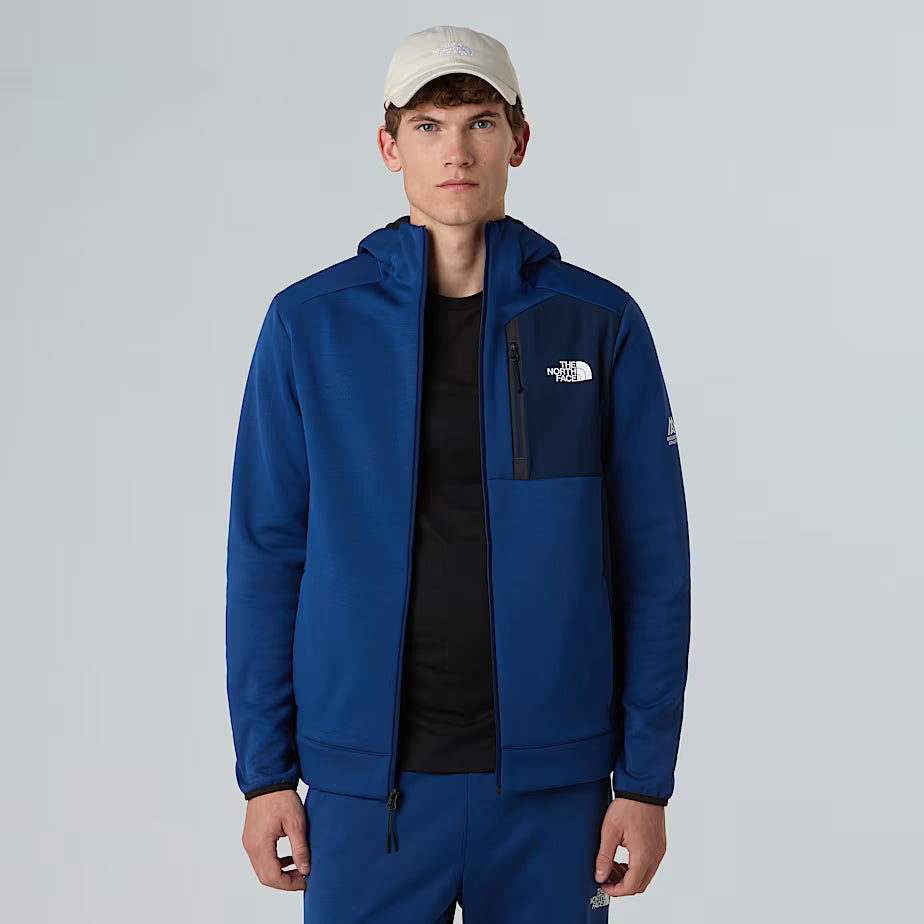 Mens Mountain Athletics Full-Zip Hooded Fleece (Estate Blue/Summit Navy)